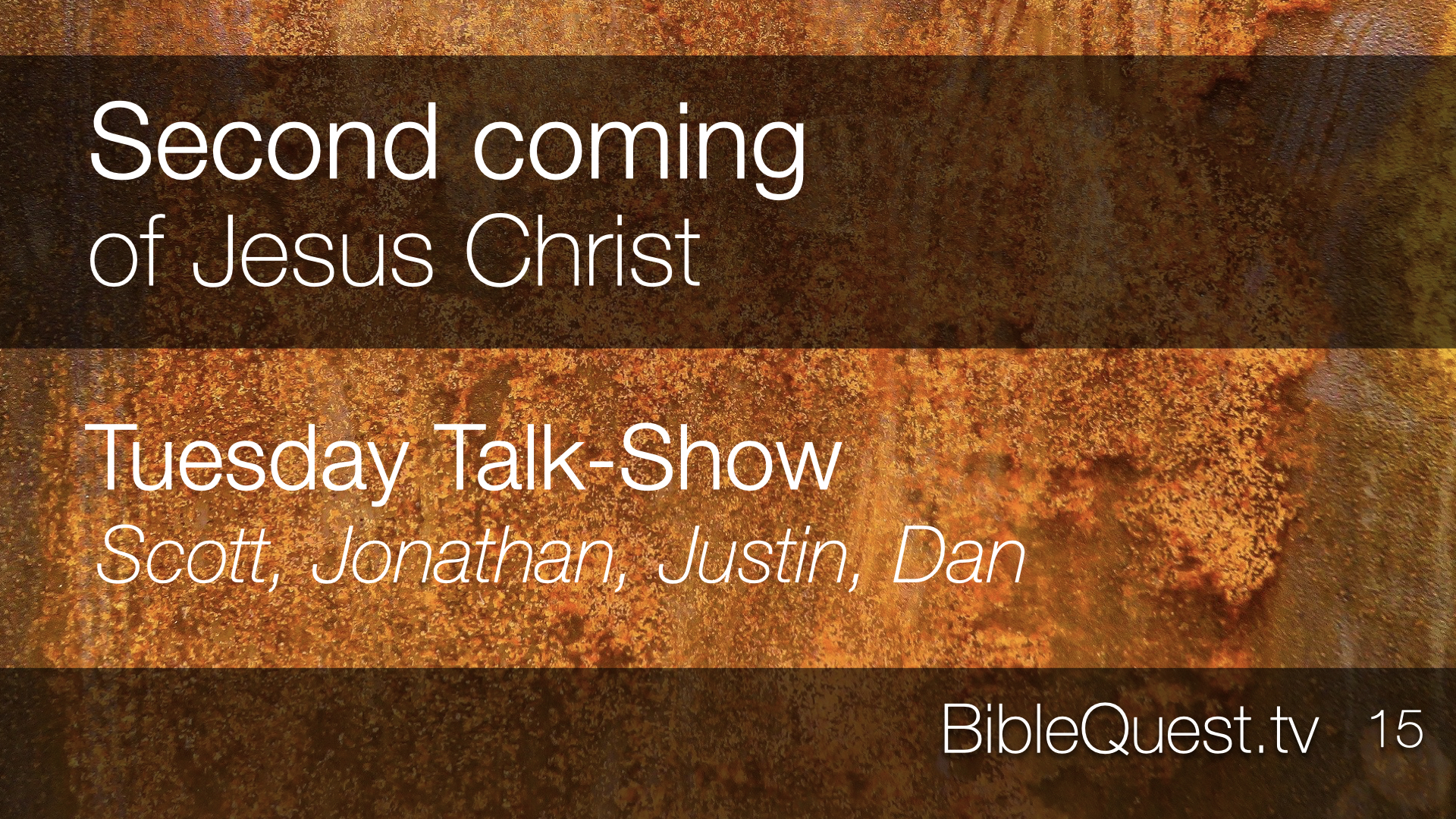 The 2nd Coming of Jesus Christ