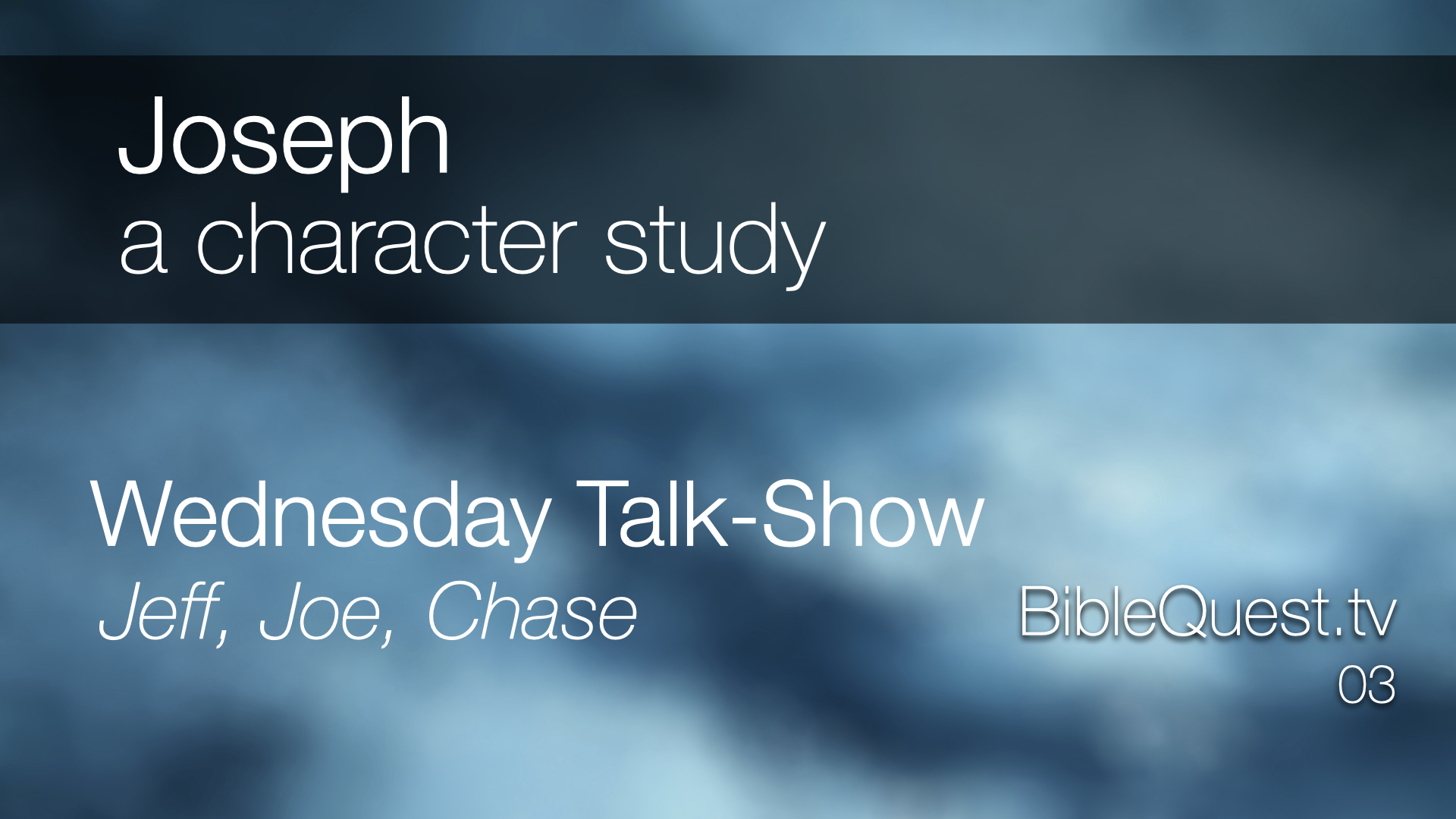 Joseph - character study