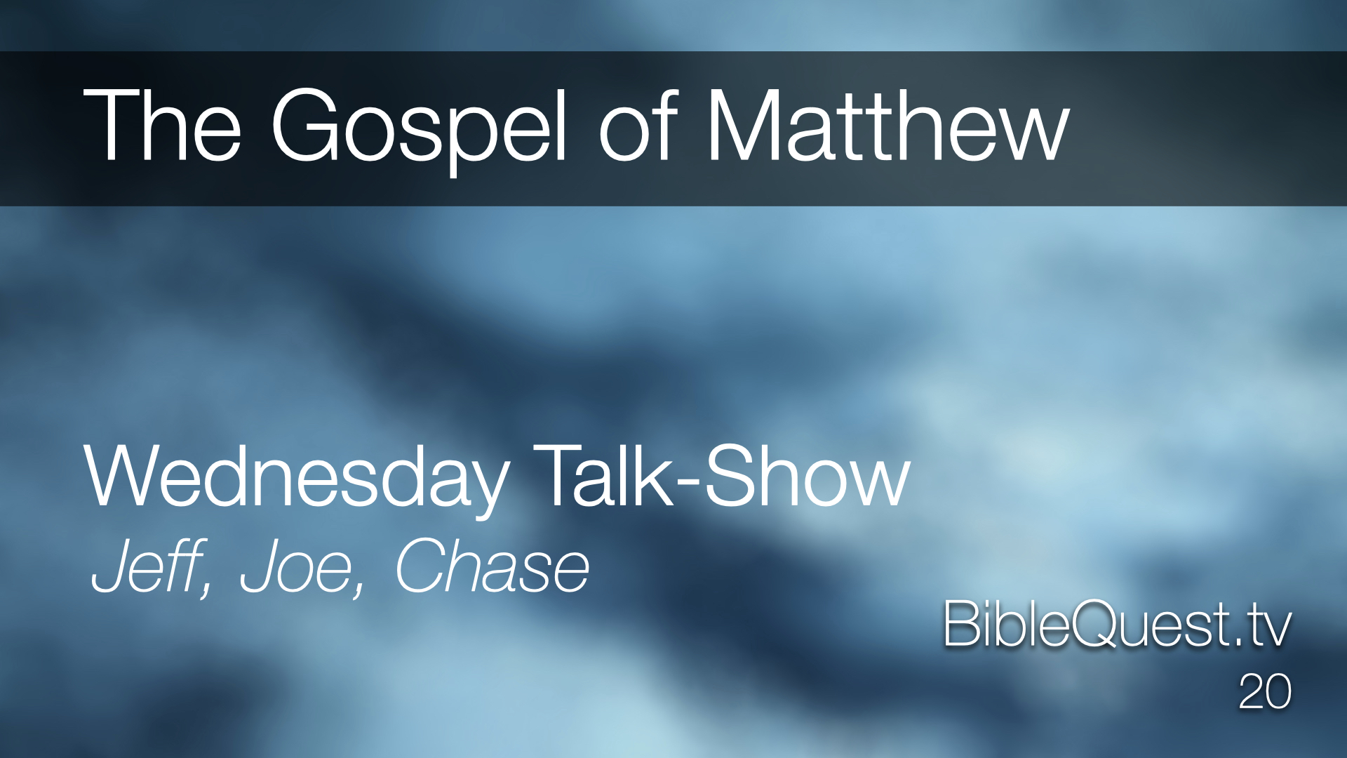The Gospel of Matthew