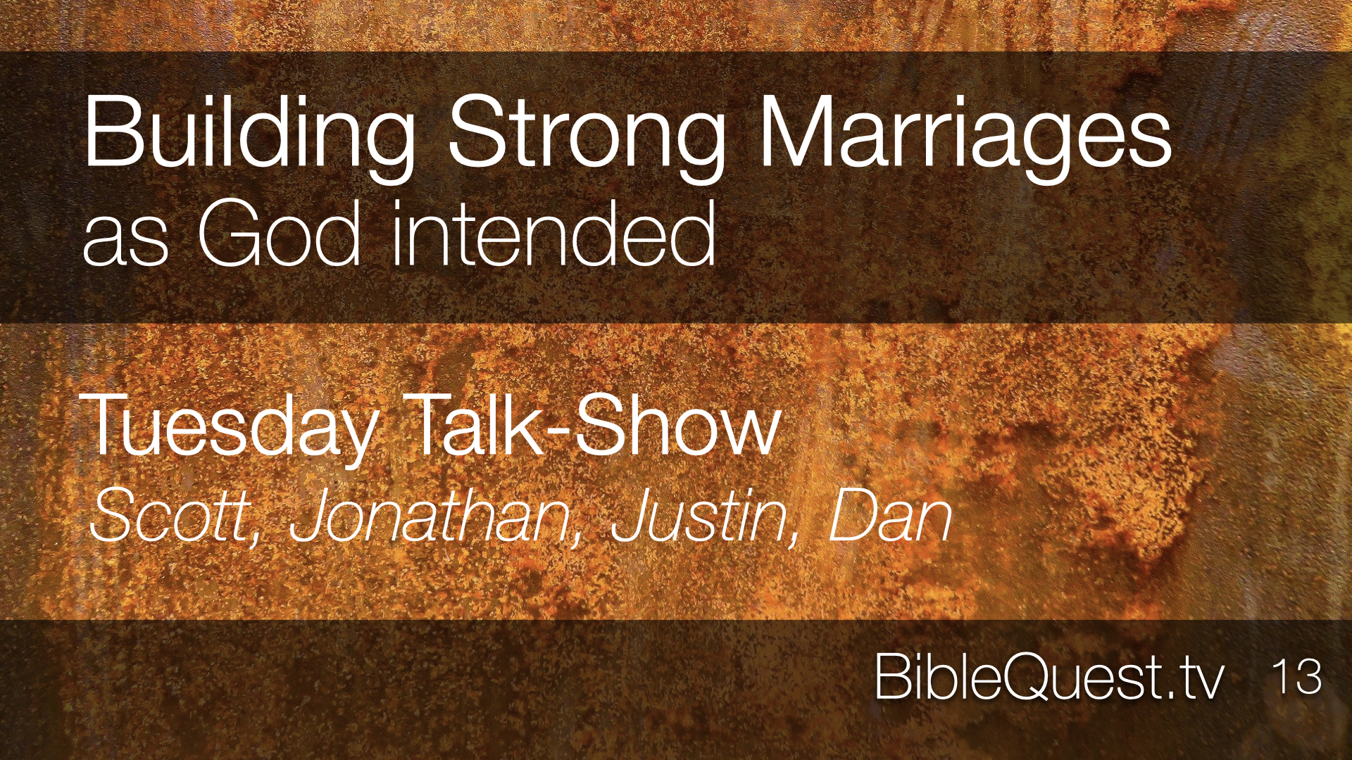 Building Strong Marriages as God intended